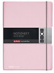 herlitz Notizbuch DIN A4 Liniert Kunstoff Rosa Perforiert 1232457
