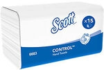 Scott Control 100% Recycelt Papierhandt&uuml;cher M-falz Wei&szlig; 1-lagig 6663 15 St&uuml;ck &agrave;