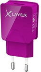XLAYER 214115 USB-Netzteil Violett 1031182