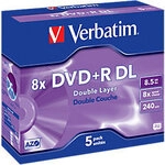 Verbatim DVD+R Jewelcase 8 x 4.7 GB 5 St&uuml;ck 5048267