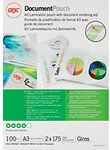 GBC Document Laminierfolien DIN A3 Gl&auml;nzend 175 Mikron (2 x 175) Transparent...