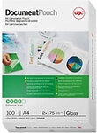 GBC Document Laminierfolien DIN A4 Gl&auml;nzend 175 Mikron (2 x 175) Transparent 100