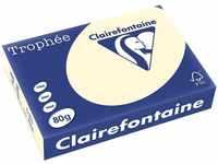 Clairefontaine DIN A4 Farbiges Papier Sand 80 g/m2 Matt 500 Blatt
