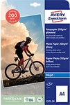 AVERY Zweckform Classic Inkjet Fotopapier Gl&auml;nzend DIN A4 200 g/m2 Wei&szlig; 50 Blatt
