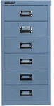 Bisley Schubladenschrank Multidrawer 6 Sch&uuml;be Blau 279 x 380 x 590 mm 1016176