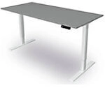 Kerkmann Move 3 Sitz-Stehschreibtisch Rechteckig Graphit T-Fu&szlig; 1.600 (B) x 800 (T) x
