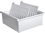 HAN Karteikartenbox DIN A4 1300 Karten Lichtgrau 32,2 x 34,6 x 13,8 cm H9540