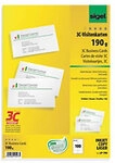 Sigel Visitenkarten 190 g/m&sup2; Wei&szlig; 10 Blatt &agrave; 10 St&uuml;ck LP790