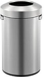 EKO Papierkorb Edelstahl 50 L 37 (B) x 34 (T) x 59,6 (H) cm Silber 1202248