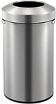 EKO Papierkorb Edelstahl 90 L 44,8 (B) x 41,6 (T) x 75 (H) cm Silber 1202249