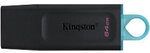 Kingston DataTraveler Exodia USB-Stick 64 GB Schwarz, T&uuml;rkis