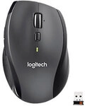 Logitech Marathon 910-006034 Maus Kabellos Schwarz 1224260