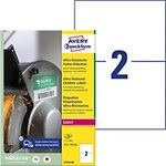 AVERY Zweckform Ultra-Resistent Etiketten L7916-40 Selbsthaftend DIN A4 Wei&szlig; 210 x