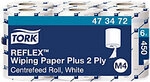 Tork Reflex Advanced Papierhandt&uuml;cher M4 Gerollt Wei&szlig; 2-lagig 473472 6 Rollen &agrave;