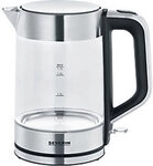 SEVERIN Kabelloser Wasserkocher 1,7 L Glas, Edelstahl Transparent 2200 W 1155045