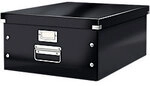 Leitz Click & Store WOW Hartpappe Archivbox Schwarz 188 mm H&ouml;he x 350 mm Breite x