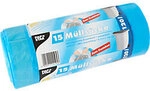 PAPSTAR M&uuml;lls&auml;cke 120 L Kordelzug Blau LDPE (Polyethylen niedriger Dichte) 25
