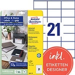 AVERY Zweckform ultragrip Universaletiketten 3481-10 Selbstklebend DIN A4 Wei&szlig; 70 x