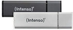 Intenso USB-Stick Antrazit, Silber 32GB Doppelpack 1143886