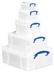 Really Useful Box Kunststoff Aufbewahrungsbox je 1 x 0,7 l, 1,6 l, 3,0 l, 9,0 l, 18,0