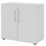 Hammerbacher Schrank Spanplatte 1 Fachboden abschlie&szlig;bar Grau 1148540