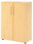 Hammerbacher Schrank Spanplatte 2 Fachb&ouml;den abschlie&szlig;bar Ahorn 1148551