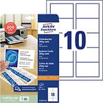 AVERY Zweckform Classic Visitenkarten DIN A4 200 g/m2 Wei&szlig; 25 Blatt &agrave; 10 St&uuml;ck