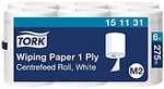 Tork Centrefeed Advanced Wischt&uuml;cher M2 Wei&szlig; 1-lagig 0.57 m 151131 6 Rollen &agrave; 275