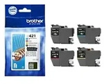 Brother LC421VAL Original Tintenpatrone Schwarz, Cyan, Magenta, Gelb Multipack 4