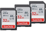 SanDisk Ultra-Speicherkarte 32 GB SDHC UHS-I Klasse 10 3er-Pack 1151293