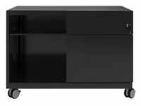 Bisley Rollcontainer Caddy Schublade rechts Schwarz 800 x 490 x 563 mm