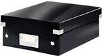 Leitz Click & Store WOW Kleine Aufbewahrungsbox Hartpappe Schwarz 220 x 282 x 100 mm
