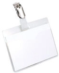 DURABLE Namensschilder Clip 9,5 x 7,5 cm PVC (Polyvinylchlorid) 25 St&uuml;ck 8106