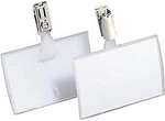 DURABLE Click-Fold Namensschilder Clip 9 x 5,4 cm PP (Polypropylen) 25 St&uuml;ck D8216