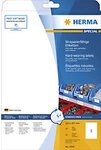 HERMA Wetterfeste Filmetiketten 4584 Wei&szlig; Rechteckig DIN A4 210 x 297 mm 10 Blatt &agrave;