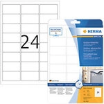 HERMA Outdoor Klebefolie 9532 Wei&szlig; DIN A4 63,5 x 33,9 mm 10 Blatt &agrave; 24 Etiketten