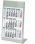 G&uuml;ss Kalender GmbH 3-Monatskalender 382270 2027 3 Monate/1 Seite Edelstahl...