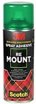 3M Scotch Klebespray ReMount Transparent Repositionierbar 400 ml 3484872