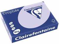 Clairefontaine 1872, Clairefontaine DIN A4 Farbiges Papier Hellviolett 80 g/m² Matt