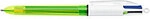 BIC 4 Colours Fluo Einziehbar Kugelschreiber Mehrfarbig 0.4 mm Mittel Kugelschreiber