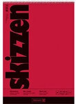 BRUNNEN Skizzenblock A3 110 g/m&sup2; Spirale Rot 50 Blatt 1208767
