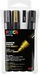 POSCA POSCA PC-5M Farbmarker Farbig sortiert Mittel Rundspitze 1,8 - 2,5 mm 4...