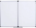 Bi-Office Klappbares Whiteboard Wandmontiert Magnetisch Keramik Beidseitig 90 (B) x