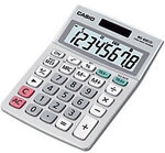 Casio Tischrechner MS-88ECO 8-stelliges Display Grau 4927788