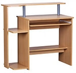 WOHNLING Computer-Schreibtisch WL1.163 Buche 94 x 90 x 48,5 cm 1273117