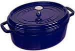 Staub La Cocotte 31cm oval dunkelblau, Gusseisen 1124882