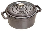 Staub La Cocotte 20cm rund, Graphit-grau, Gusseisen 1124866