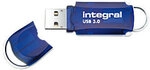Integral USB-Stick 64 GB USB Typ-A Blau, Silber 1285612