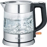 Severin kabelloser Elektrischer Wasserkocher 1 L Transparent 2200 W 1155046