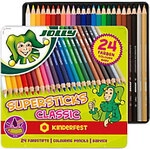 Jolly Superstick Kinderfest Buntstifte Farbig sortiert 3000-0293 24 St&uuml;ck...